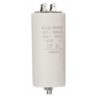 Condensator 450V + aarde 40.0uf / 450 v + aarde