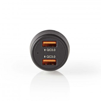 Autolader | 2x 3,0 A| Aantal uitgangen: 2 | Type poort: 2x USB-A | | 36 W| Automatisch geselecteerde spanning | QC3.0