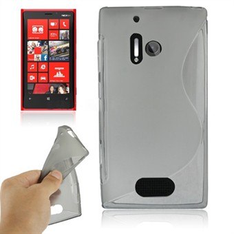 S-Line Siliconen Cover Lumia 928 (Grijs)