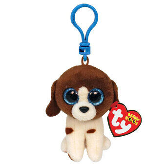 Ty Beanie Boo\'s Clip Muddles Hond, 7cm