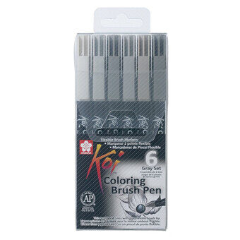 Sakura Koi Color Brush Set, 6 stuks.