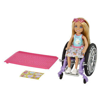 Barbie Chelsea Rolstoel Modepop - Blond