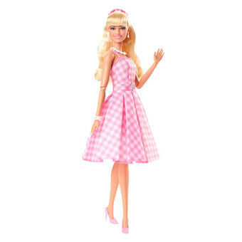 Barbie De Film Roze Gingham Jurk Modepop