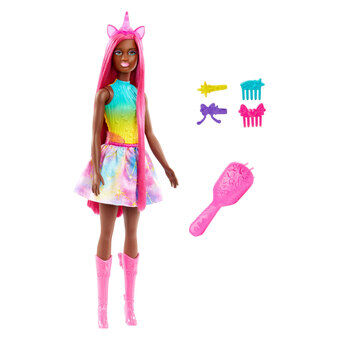 Barbie Fashionista Zeemeermin met Lang Roze Haar