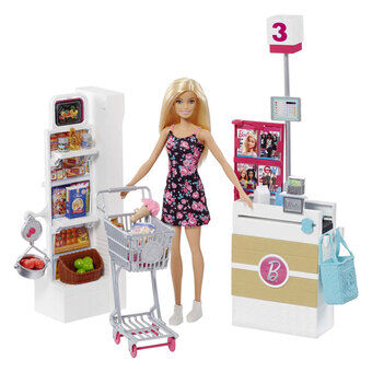 Barbie Modepop Supermarkt Speelset