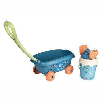 Smoby groene strandset met trolley onderwaterwereld, 5-dlg.