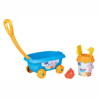 Smoby strandset Peppa met kar Peppa Pig, 5 st.