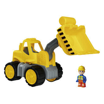 Stor power worker midi wiellader shovel met figuur