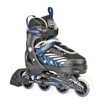 Hudora rolschaatsen leon blauw/zwart, maat 37-40