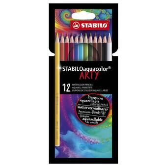 STABILO Aquacolor Kleurpotloden ARTY, 12 stuks.