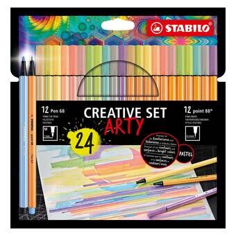 Stabilo creatieve set arty viltstiften 68/88, 24 st.