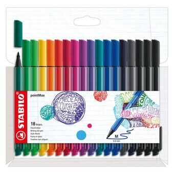 Stabilo pointmax fineliners, 18 stuks