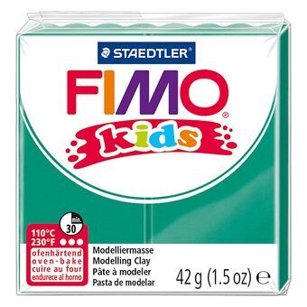 Fimo Kids boetseerklei groen, 42gr