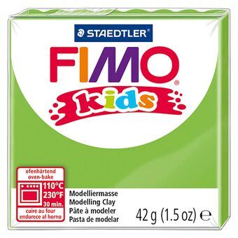 Fimo Kids boetseerklei lichtgroen, 42gr