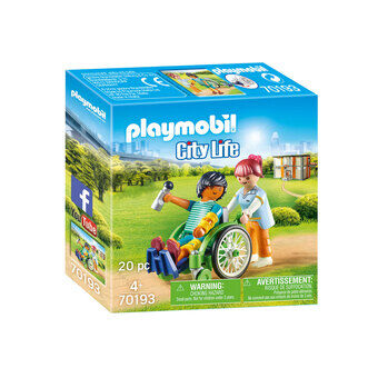 Playmobil City Life Patiënt in rolstoel - 70193