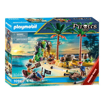 PLAYMOBIL piraten piratenschateiland met skelet - 70962