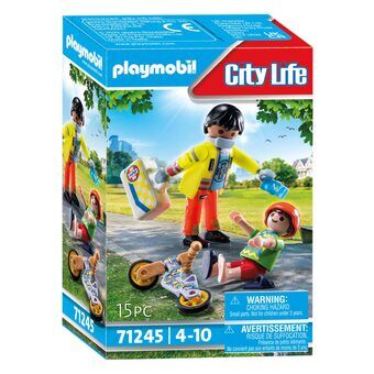 Playmobil Stadleven Verpleegster met patiënt - 71245