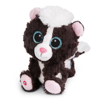 Nici glubschis pluche knuffel stinkdier skunk suppi, 15cm