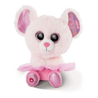 Nici glubschis knuffel ballerina muis yammy, 15 cm