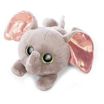 Nici glubschis pluche knuffel liggende olifant billi-balu,