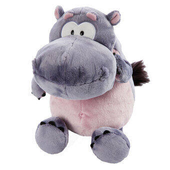 Nici wild friends knuffel nijlpaard dj nilbert, 25cm