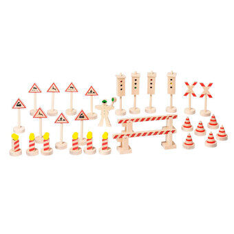 Goki verkeersbord set, 29 stuks.