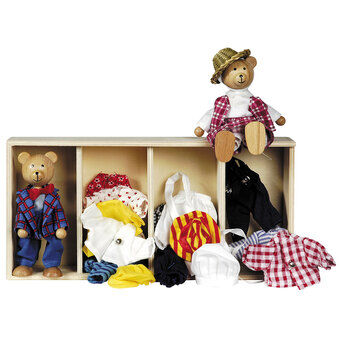 Goki Poppenhuis Berenpoppen + Kleding