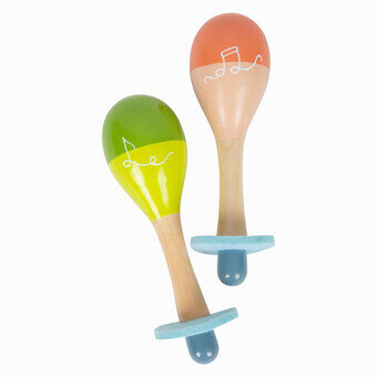 Kleine voet - houten maracas groovy beats