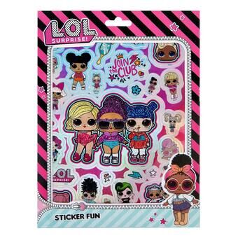 Undercover lol verrassing! grappige stickerset