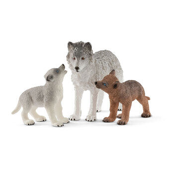 schleich WILD LIFE Wolvin met Wolvenwelpjes 42472