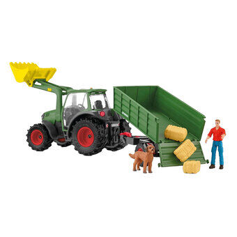 schleich FARM WORLD Tractor met Aanhanger 42608