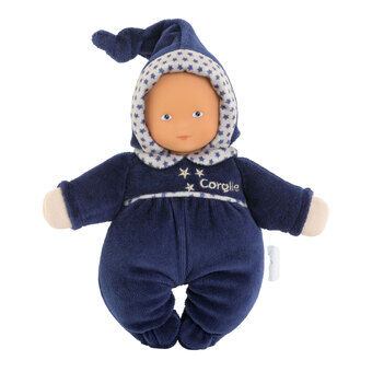 Corolle Mon Doudou Babidoux Marine Blauwe Sterren Dromen Babypop, 20cm