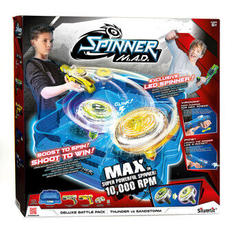 Spinner food deluxe battle pack met arena