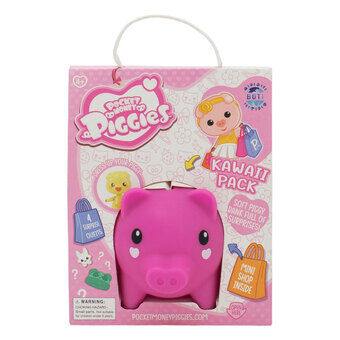 Pockey Money Piggies Speelfiguur met Spaarpot - Kawaii Pack