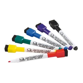 Whiteboard marker kwartet kleur, 6 st.