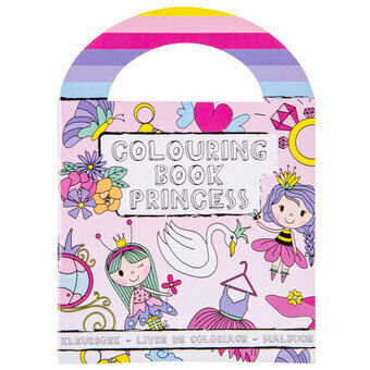 Kleurboek met stickers prinses