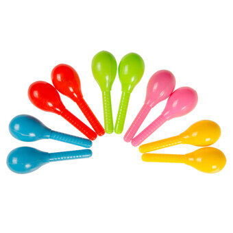 Mini maracas kleur, 2 st.