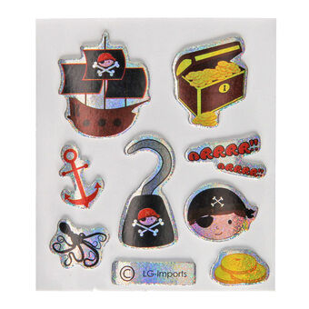 Stickers Pirates Glitterend