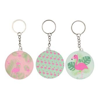 Keychain Flamingo met Spiegel