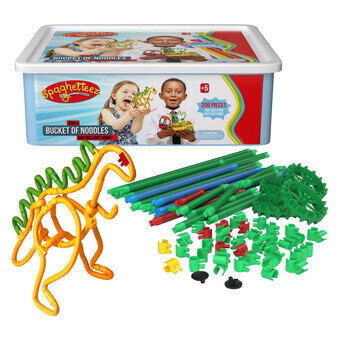 Spaghetteez Flexibele Bouwstaafjes in Opbergbox, 200st.