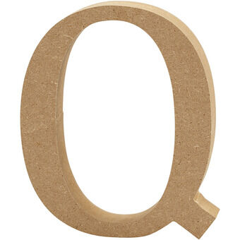 Letter q mdf 13cm, 1 st.