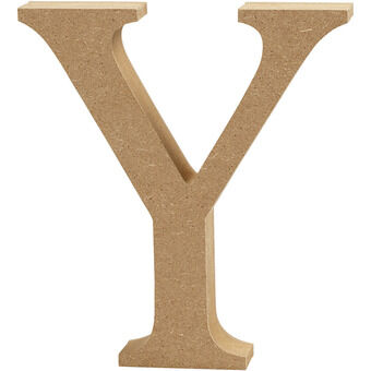 Letter y mdf 13cm, 1 st.