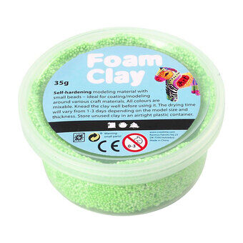 Foam Clay - neongroen, 35gr.