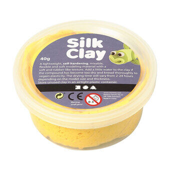 Silk clay - geel, 40gr.