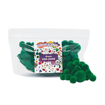 Coloraties - Pompons Groen, 100st.