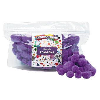 Coloraties - Pom Poms Paars, 100st.