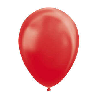 Ballonnen Parel Rood 30cm, 10 stuks.