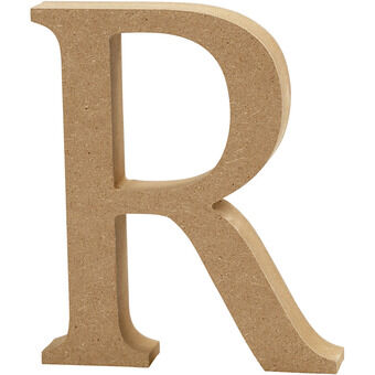 Letter r mdf 8cm, 1st.