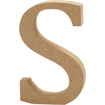 Letter s mdf 8cm, 1 st.