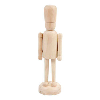 Houten Figuur op Voet, 45 cm